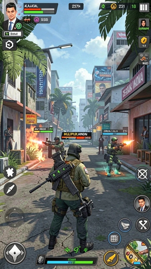 Momen menegangkan saat bermain mode multiplayer.