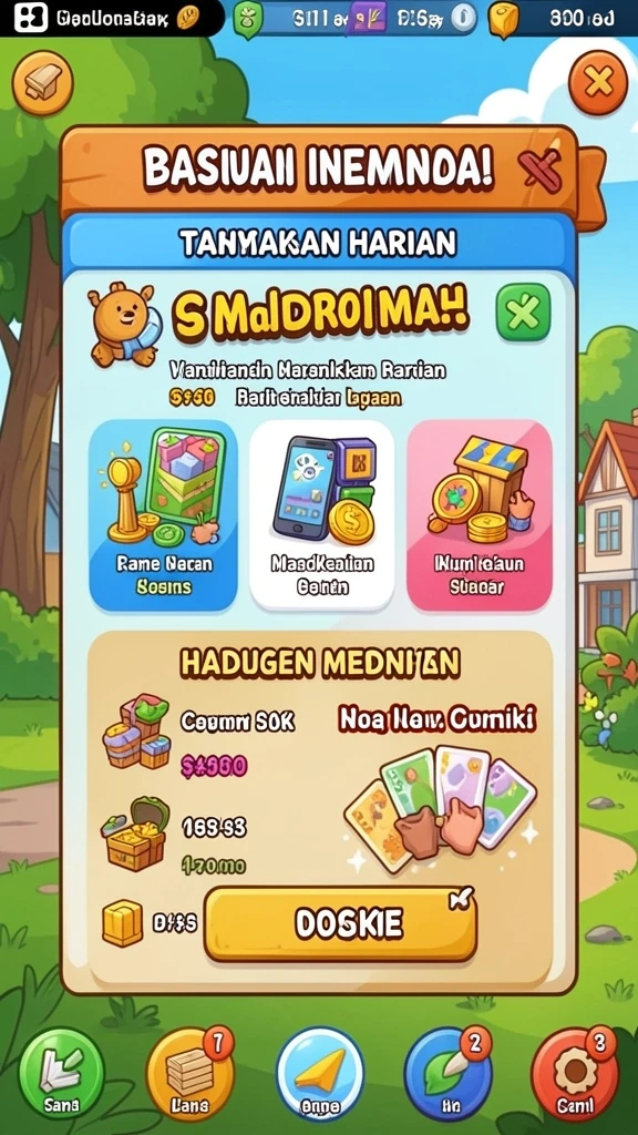 Gameplay yang menantang dengan berbagai level seru.