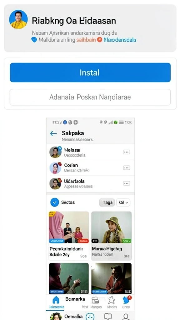 Tampilan antarmuka GADAITOTO yang ramah pengguna.