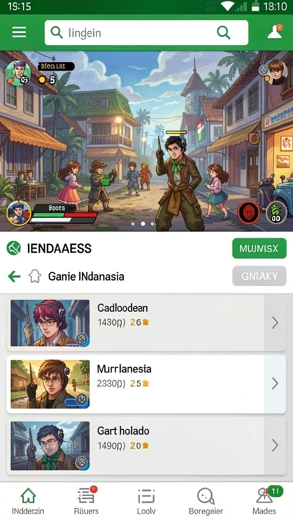 Tampilan permainan slot yang menarik dan berwarna-warni.