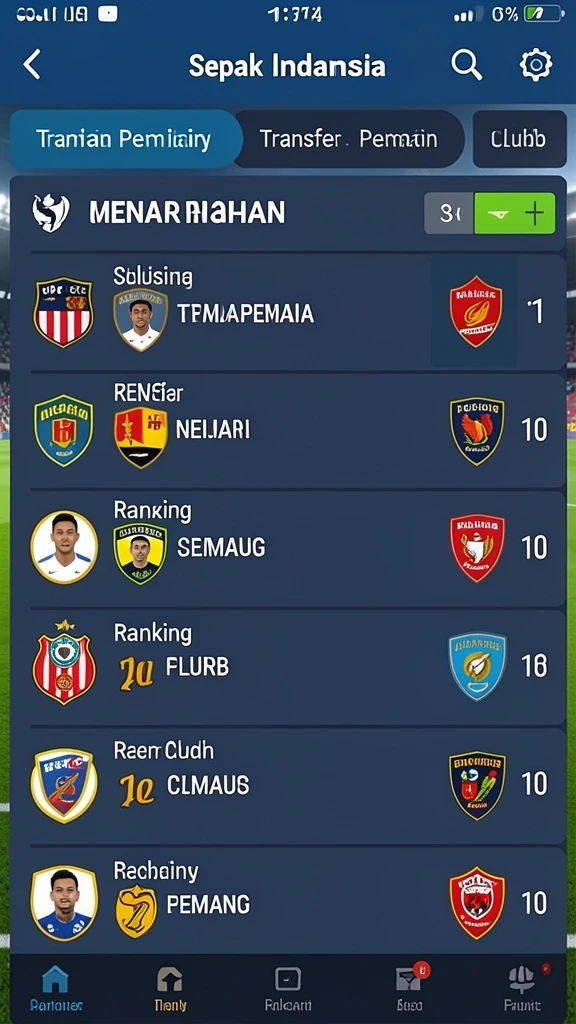 Tampilan menu utama IDX777 yang menarik dan mudah dipahami.