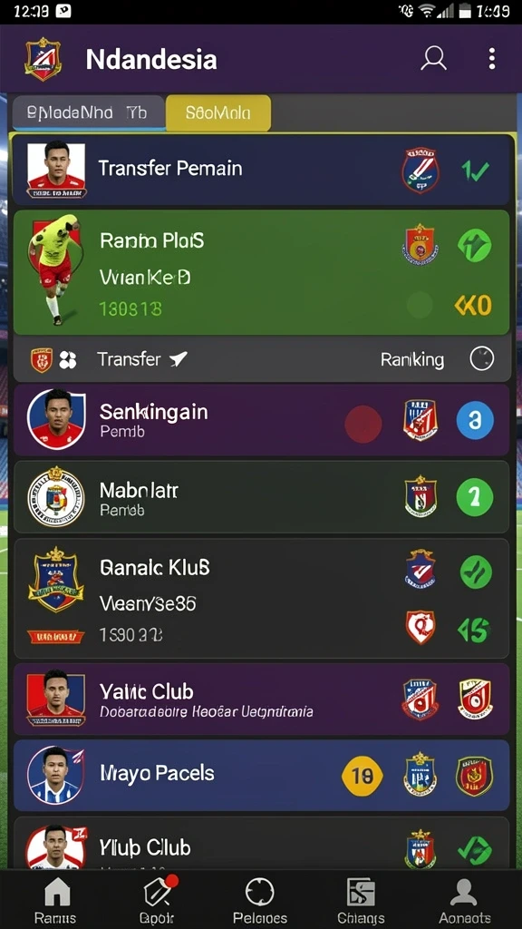 Tampilan menu yang intuitif dan menarik.