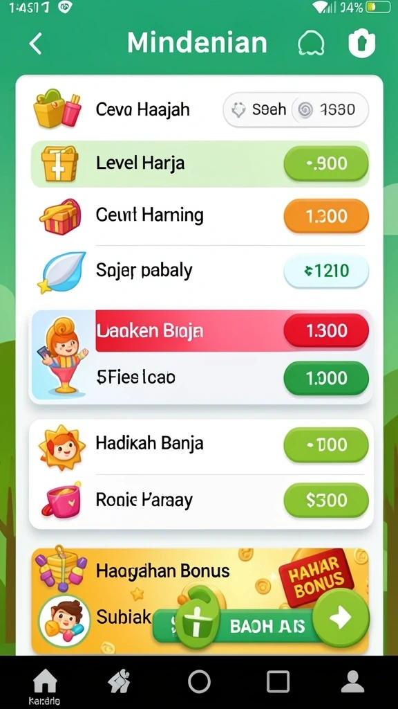 Tampilan grafik yang memukau dan warna-warna cerah.