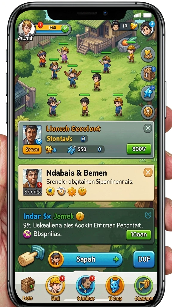 Tampilan grafis yang menawan dan penuh warna.