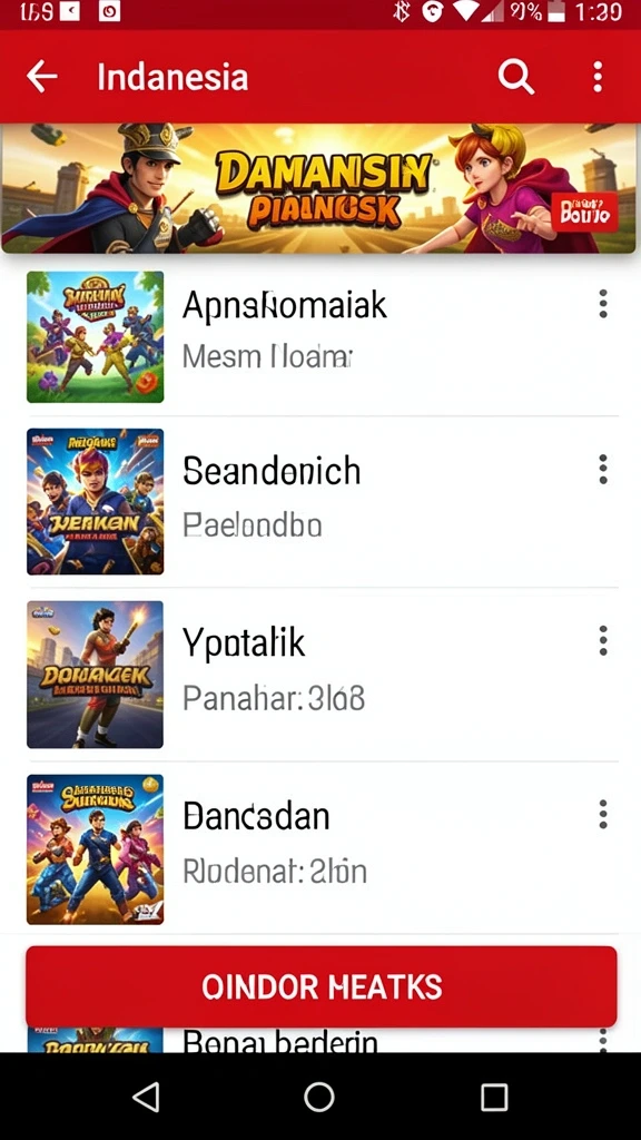Tampilan karakter utama dalam aksi.