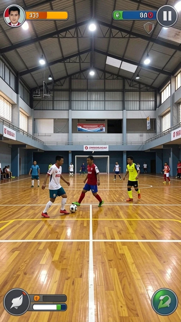 Screenshot menampilkan karakter dengan kostum unik dan menarik.