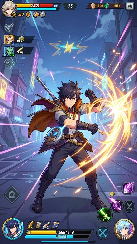 Pemandangan dunia game yang indah dan detail.