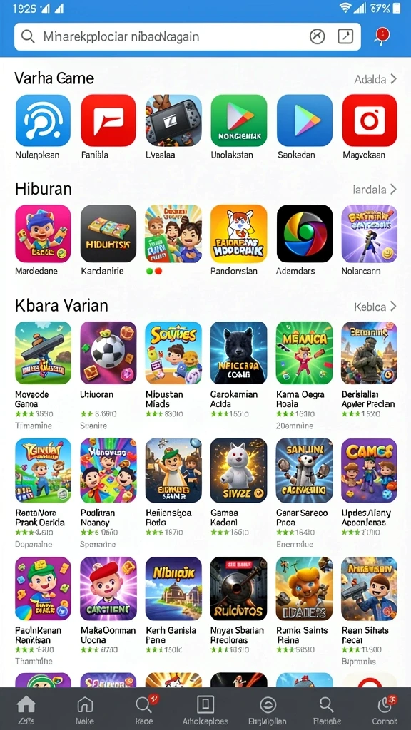 Tampilan antarmuka aplikasi yang modern dan menarik.