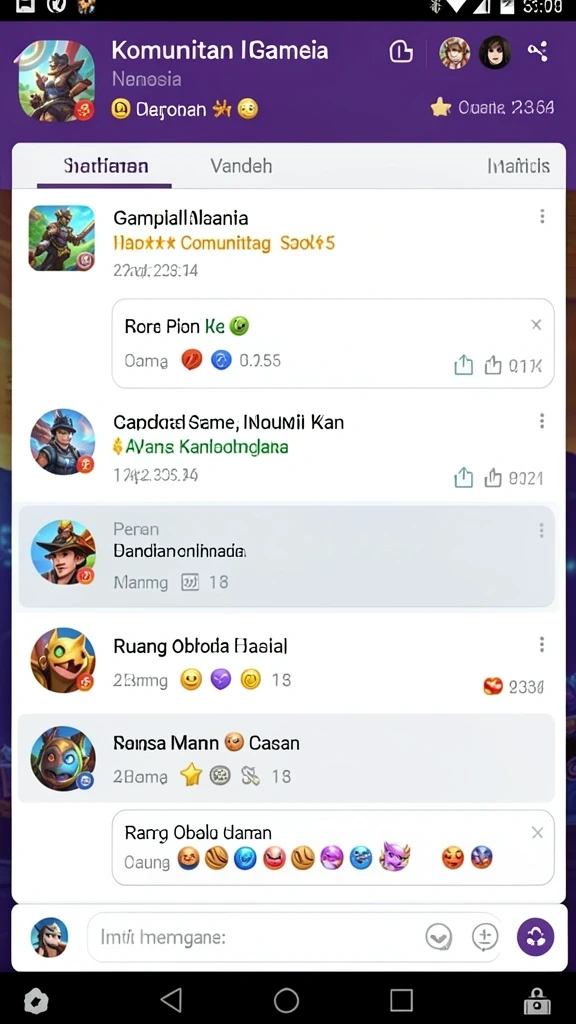 Mode permainan multiplayer yang seru dan interaktif.