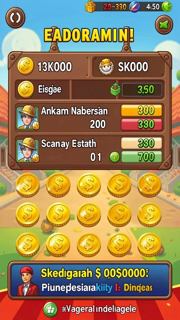 Screenshot menunjukkan variasi permainan slot yang seru.