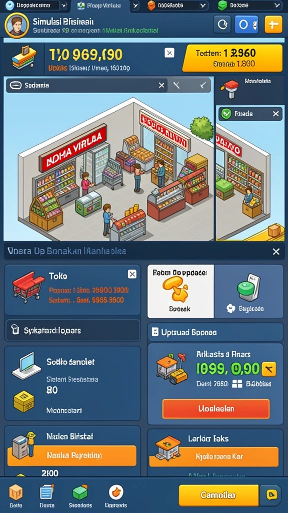 Berbagai karakter yang dapat disesuaikan dengan bebas.